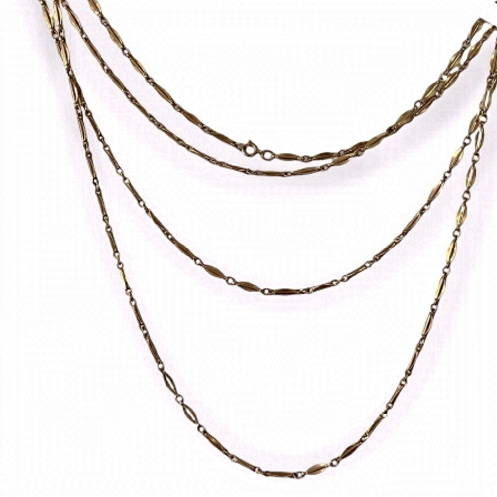 𝅺long gold necklace-54 inches
